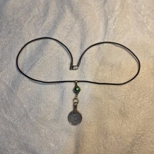 Elegant Black and Silver Pendant Necklace